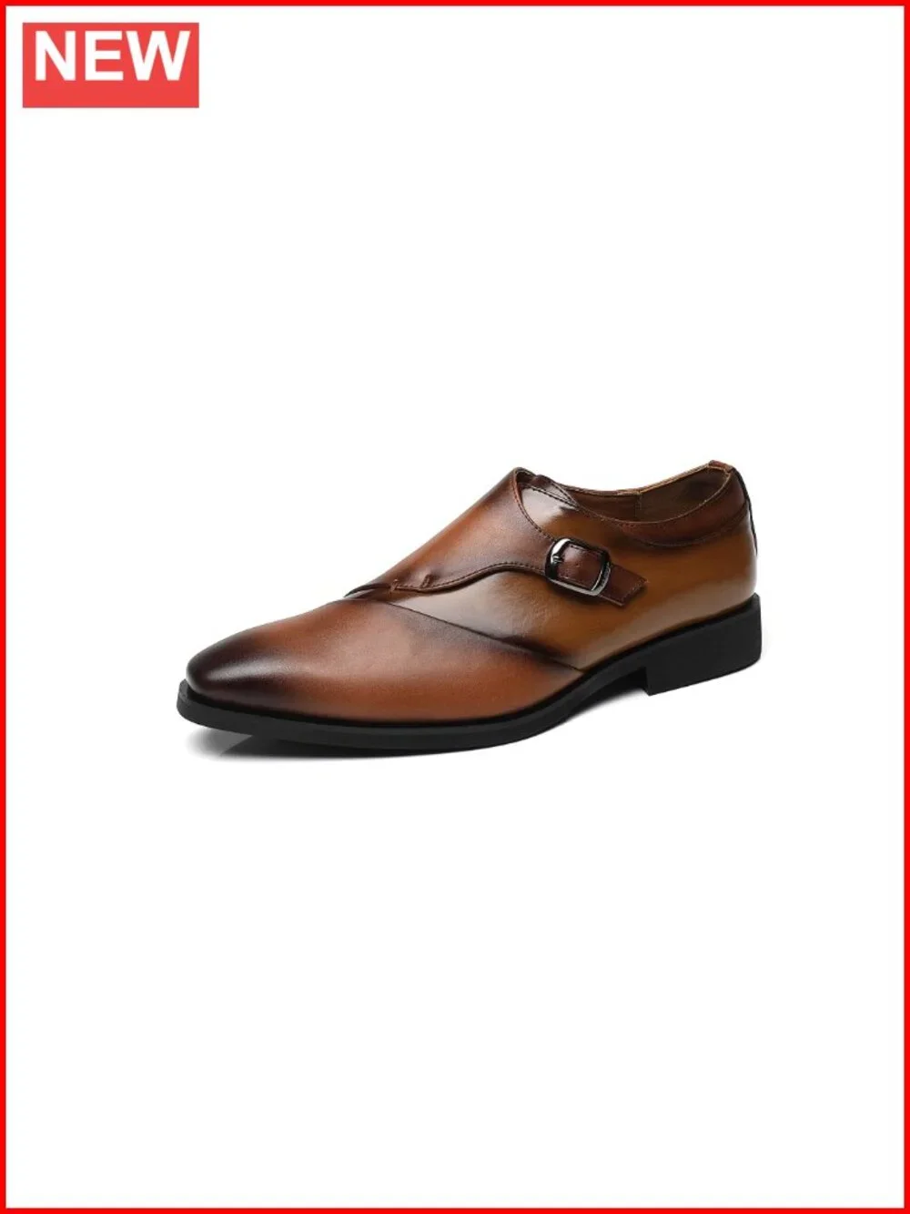 Men's Monk Strap Dress Loafers - Classic Oxford Shoes for Formal & Business